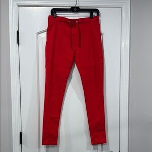 🔵 Roma Studio Red Drawstring Pants Size Large